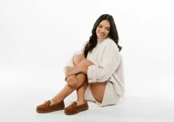 Scholl Orthaheel Womens Comfort Supportive Mohican Moccasin Slippers(Scholl Orthaheel Womens Comfortable Supportive Mohican Moccasin Slippers) -Skechers Sale Store 10e