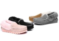 UGG Australian Shepherd Unisex Comfortable POPO Moccasin Slippers(Ugg Australian Shepherd Unisex Popo Moccasin Slippers) -Skechers Sale Store 11i