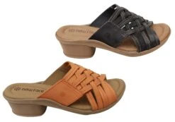 New Face Bella Womens Comfortable Leather Low Heel Slides Sandals(New Face Bella Womens Brazilian Comfort Leather Low Heel Slides Sandals) -Skechers Sale Store 1 3ee1bb96 1d1d 4fbc b9bd 6461e5a8e4c3