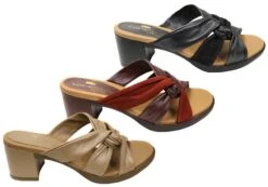 Opananken Navi Womens Comfortable Leather Mid Heel Slides Sandals(Opananken Navi Womens Comfortable Leather Mid Heel Slides Sandals) -Skechers Sale Store 1 b72724ed 6e47 4ed4 8a6b 86bfb7bf8a98