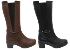 Orizonte Ballara Womens European Comfortable Leather Mid Calf Boots(Orizonte Ballara Womens European Comfortable Leather Mid Calf Boots) -Skechers Sale Store 1ad