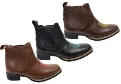 D Milton Ellie Womens Leather Western Cowboy Chelsea Ankle Boots(D Milton Ellie Women Leather Western Cowboy Chelsea Ankle Boots) -Skechers Sale Store 3a 0db96173 555c 4fa1 88e8 bfe0704ecaf5