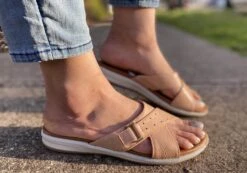 Usaflex Stella Womens Brazilian Comfy Cushioned Leather Slides Sandals(Usaflex Stella Womens Brazilian Comfy Cushioned Leather Slides Sandals) -Skechers Sale Store 7a e7edb4e1 223d 4d3c a712 64b5a49390aa