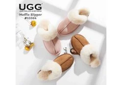 UGG Australian Shepherd Comfortable Unisex Muffin Scuff Slippers(Ugg Australian Shepherd Unisex Muffin Scuff Slippers) -Skechers Sale Store 9aaa