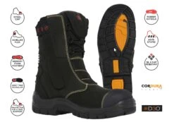 KingGee Mens Bennu Rigger Steel Toe Safety Work Boots With Scuff Cap(Kinggee Mens Bennu Rigger Steel Toe Safety Work Boots With Scuff Cap) -Skechers Sale Store Bennu Rigger