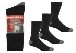 3 Pairs Of Hard Yakka Mens Core Bamboo Rich Padded Crew Sock(3 Pairs Of Hard Yakka Mens Core Bamboo Rich Padded Crew Sock 3 Pack)