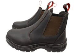 KingGee Mens Claret Flinders Leather Steel Cap Gusset Work Boots(Kinggee Mens Claret Flinders Leather Steel Cap Gusset Work Boots) -Skechers Sale Store IMG 0049