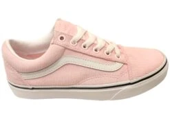 Vans Womens Old Skool Mini Cord Pink Comfortable Lace Up Sneakers(Vans Womens Old Skool Mini Cord Pink Comfortable Lace Up Sneakers)