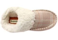 Dearfoams Womens Comfortable Nyla Felted & Plaid Moc Toe Clog Slippers(Dearfoams Womens Comfortable Nyla Felted Plaid Moc Toe Clog Slippers) -Skechers Sale Store IMG 0453