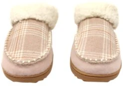 Dearfoams Womens Comfortable Nyla Felted & Plaid Moc Toe Clog Slippers(Dearfoams Womens Comfortable Nyla Felted Plaid Moc Toe Clog Slippers) -Skechers Sale Store IMG 0459
