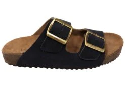 Via Paula Hilda Womens Leather Comfort Slides Sandals Made In Brazil(Via Paula Hilda Womens Leather Comfort Slides Sandals Made In Brazil)