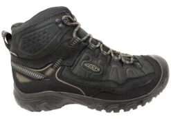Keen Mens Targhee IV Mid Waterproof Hiking Boots Triple Black(Keen Mens Targhee Iv Mid Waterproof Hiking Boots Triple Black)