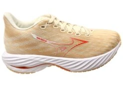 Mizuno Womens Wave Rider 28 Comfortable Running Shoes Pristine Orange(Mizuno Womens Wave Rider 28 Comfortable Running Shoes)