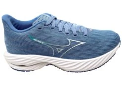 Mizuno Womens Wave Rider 28 Comfortable Running Shoes Blue(Mizuno Womens Wave Rider 28 Comfortable Running Shoes Blue)