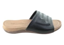 New Face Fresco Womens Comfort Leather Slides Sandals Made In Brazil(New Face Fresco Womens Comfort Leather Slides Sandals Made In Brazil)