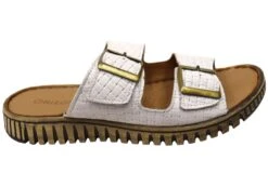 Orizonte Relaxa Womens European Leather Adjustable Slides Sandals(Orizonte Relaxa Womens European Leather Adjustable Slides Sandals)