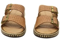 Orizonte Relaxa Womens European Leather Adjustable Slides Sandals(Orizonte Relaxa Womens European Leather Adjustable Slides Sandals) -Skechers Sale Store IMG 1209