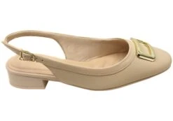 Comfortflex Tegan Womens Leather Low Heel Sling Back Shoes(Comfortflex Tegan Womens Comfortable Brazilian Low Heel Sling Back Shoes)