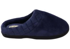 Dearfoams Womens Darcy Microfiber Velour Clog Wide Width Slippers(Dearfoams Womens Darcy Microfiber Velour Clog With Quilted Cuff Slipper)