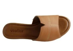 Usaflex Clover Womens Brazilian Comfy Cushioned Leather Slides Sandals(Usaflex Clover Womens Brazilian Comfy Cushioned Leather Slides Sandals) -Skechers Sale Store IMG 1645 e39ce0ef a3d1 4397 9016 fcd3f2666a48