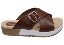 Pegada Gianna Womens Comfort Leather Slides Sandals Made In Brazil(Pegada Gianna Womens Comfort Leather Slides Sandals Made In Brazil)