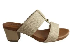 Usaflex Kandel Womens Brazilian Comfortable Cushioned Mid Heel Sandals(Usaflex Kandel Womens Brazilian Comfortable Cushioned Mid Heel Sandals)