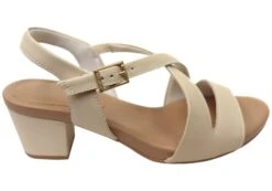 Usaflex Cassandra Womens Comfortable Leather Mid Heel Sandals(Usaflex Cassandra Womens Comfortable Leather Mid Heel Sandals)