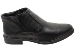 Pegada Xavier Mens Comfortable Leather Boots Made In Brazil(Pegada Xavier Mens Comfortable Leather Boots Made In Brazil)