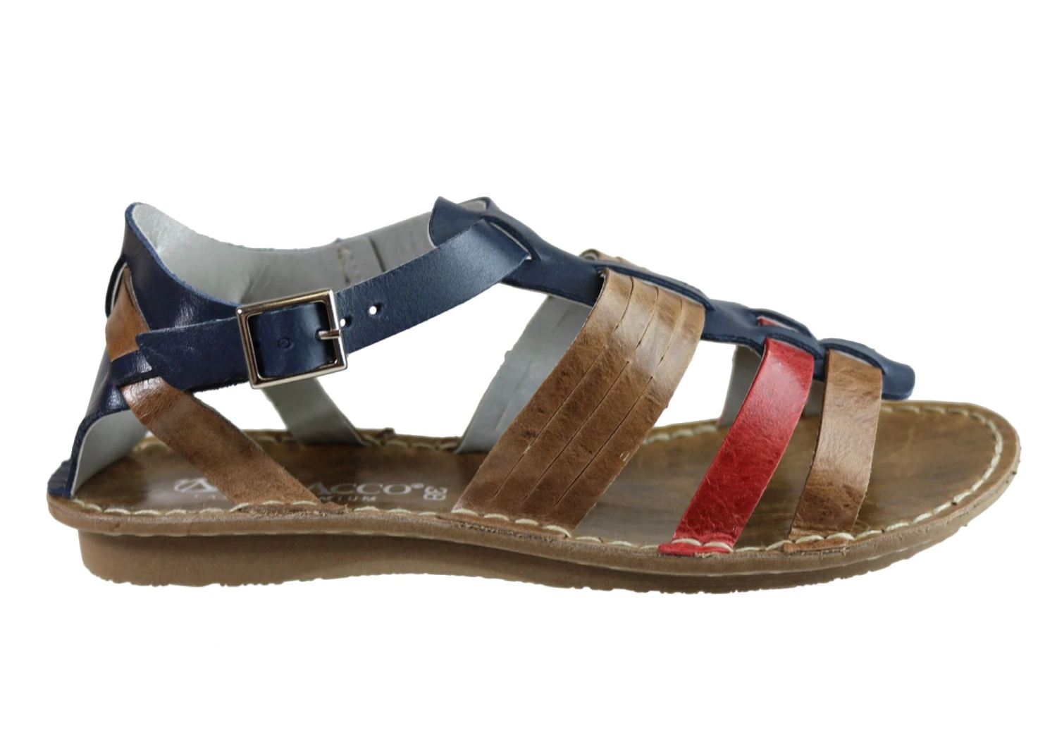 Andacco Augustine Womens Comfort Flat Leather Sandals Made In Brazil(Andacco Augustine Womens Comfort Flat Leather Sandals Made In Brazil) 2 Andacco Augustine Womens Comfort Flat Leather Sandals Made In Brazil(Andacco Augustine Womens Comfort Flat Leather Sandals Made In Brazil) - Image 2