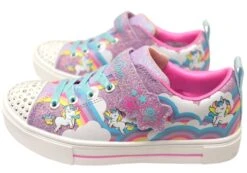 Skechers Girls Kids Twinkle Toes Twinkle Sparks Jumpin Clouds Shoes(Skechers Girls Kids Twinkle Toes Twinkle Sparks Jumpin Clouds Shoes) -Skechers Sale Store IMG 3078