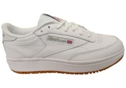 Reebok Club C Double Womens Comfortable Leather Lace Up Sneakers(Reebok Club C Double Womens Leather Comfortable Lace Up Sneakers)