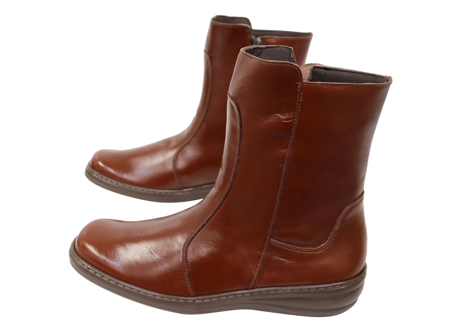 Mironneli Lorrie Womens Comfortable Brazilian Leather Mid Calf Boots(Mironelli Lorrie Womens Comfortable Brazilian Leather Mid Calf Boots) 3 Mironneli Lorrie Womens Comfortable Brazilian Leather Mid Calf Boots(Mironelli Lorrie Womens Comfortable Brazilian Leather Mid Calf Boots) - Image 3