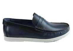 Savelli Nimble Mens Comfortable Cushioned Leather Casual Loafer Shoes(Savelli Nimble Mens Comfort Cushioned Leather Casual Loafer Shoes)