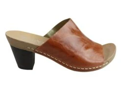 Andacco Gallon Womens Leather Mid Heel Sandals Slides Made In Brazil(Andacco Gallon Womens Leather Mid Heel Sandals Slides Made In Brazil)