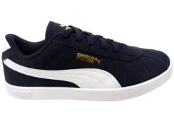 Puma Mens Club II Comfortable Leather Lace Up Sneakers(Puma Mens Club Ii Comfortable Leather Lace Up Sneakers)