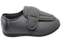 Homyped Mens Arnold Outdoor Adjustable Strap Extra Extra Wide Slippers(Homyped Mens Arnold Outdoor Adjustable Strap Extra Wide Slippers)