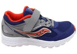 Saucony Kids Cohesion 14 Comfortable Adjustable Strap Athletic Shoes(Saucony Kids Cohesion 14 Comfortable Athletic Shoes)