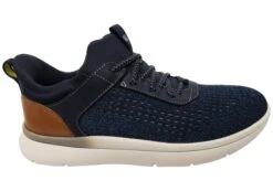 Florsheim Mens EE Extra Wide Fleet Knit Elastic Lace Sneakers(Florsheim Mens Ee Extra Wide Fleet Knit Elastic Lace Sneakers)