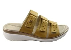 Pegada Treat Womens Comfort Leather Slides Sandals Made In Brazil(Pegada Treat Womens Comfort Leather Slides Sandals Made In Brazil)