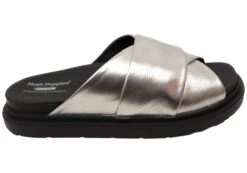 Hush Puppies Float Womens Comfortable Leather Slides Sandals(Hush Puppies Float Womens Comfortable Leather Slides Sandals)