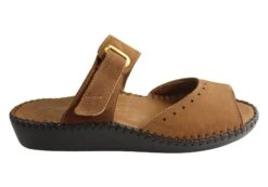 Comfortshoeco Andrea Womens Brazilian Leather Cushioned Slides Sandals(Comfortshoeco Andrea Womens Brazilian Leather Cushioned Slides Sandals)