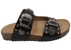 Via Paula Renee Womens Leather Comfort Slides Sandals Made In Brazil(Via Paula Renee Womens Leather Comfort Slides Sandals Made In Brazil)