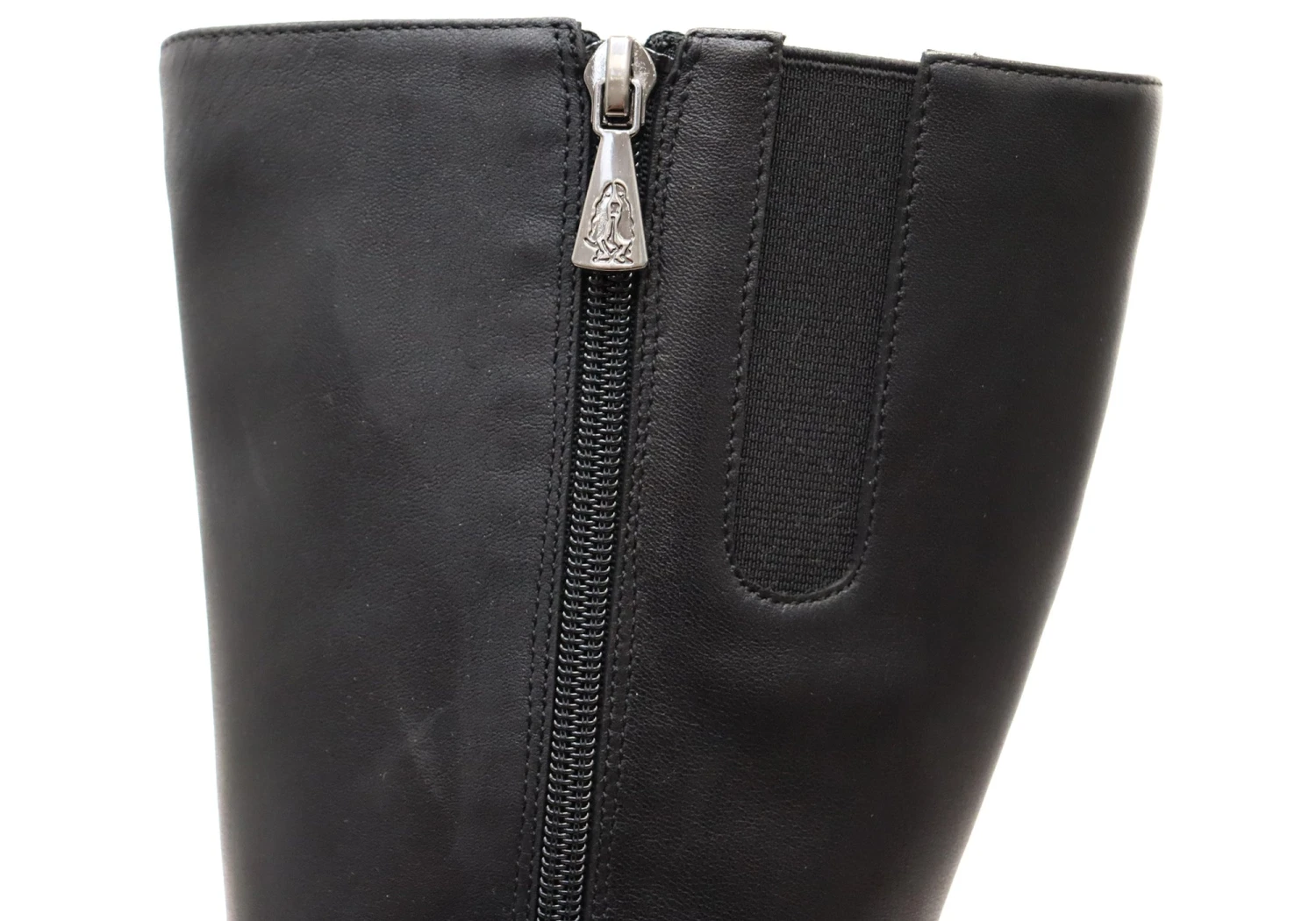 Hush Puppies Patron Womens Leather Heeled Mid Calf Black Boots(Hush Puppies Patron Womens Leather Heeled Mid Calf Boots) 4 Hush Puppies Patron Womens Leather Heeled Mid Calf Black Boots(Hush Puppies Patron Womens Leather Heeled Mid Calf Boots) - Image 4