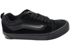 Vans Knu Skool Unisex Comfortable Lace Up Sneakers Black Black(Vans Knu Skool Unisex Comfortable Lace Up Sneakers)
