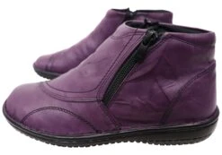 Cabello Comfort 5250-27 Womens Leather Boots Made In Turkey(Cabello Comfort Womens Leather Boots Made In Turkey)