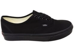 Vans Authentic Unisex Comfortable Lace Up Sneakers Black Black(Vans Authentic Unisex Comfortable Lace Up Sneakers Black Black)