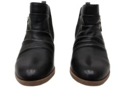 Hush Puppies Chalet Womens Comfortable Black Leather Ankle Boots(Hush Puppies Chalet Womens Comfortable Leather Ankle Boots) -Skechers Sale Store IMG 7079