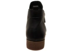 Hush Puppies Chalet Womens Comfortable Black Leather Ankle Boots(Hush Puppies Chalet Womens Comfortable Leather Ankle Boots) -Skechers Sale Store IMG 7085