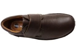 Hush Puppies Bloke Mens Comfortable Leather Triple Wide Fit Shoes(Hush Puppies Bloke Mens Wide Fit Velcro Shoes) -Skechers Sale Store IMG 7111