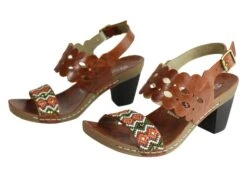 Andacco Moonshine Womens Leather Comfy Mid Heel Sandals Made In Brazil(Andacco Moonshine Womens Leather Mid Heel Sandals Made In Brazil) -Skechers Sale Store IMG 7257 1